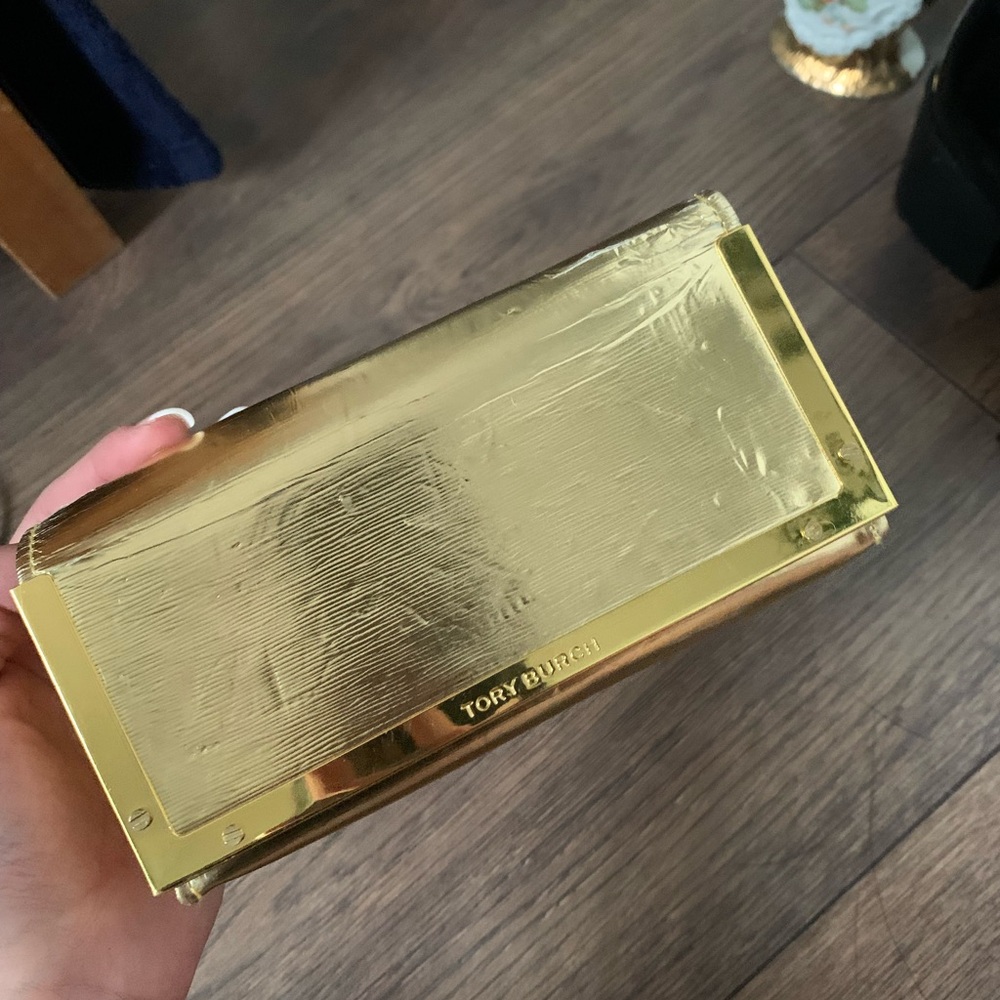 Tory Burch Metallic Gold Clutch